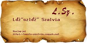 László Szalvia névjegykártya